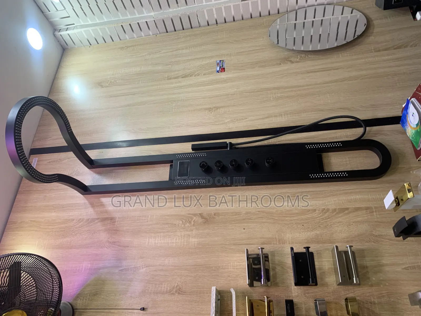 Luxury Shower Panel With Overhead Rainfall and Handheld Sprayer
