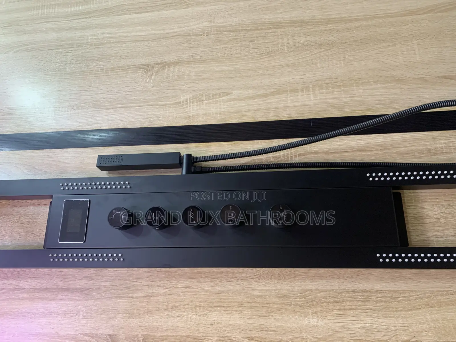 Luxury Shower Panel With Overhead Rainfall and Handheld Sprayer