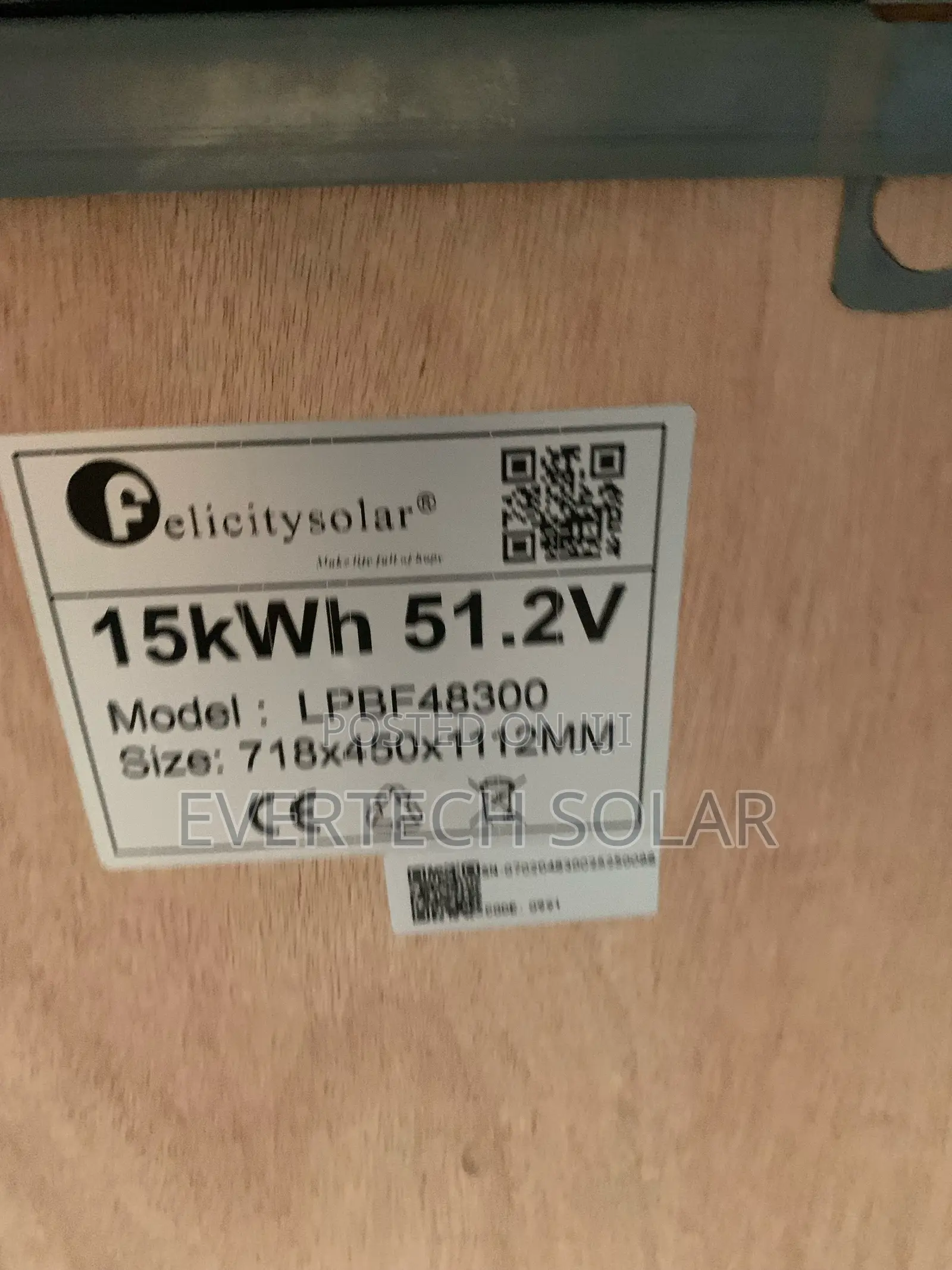 15kwhs Felicity Lithium Battery 300a 51.2v With Warranty