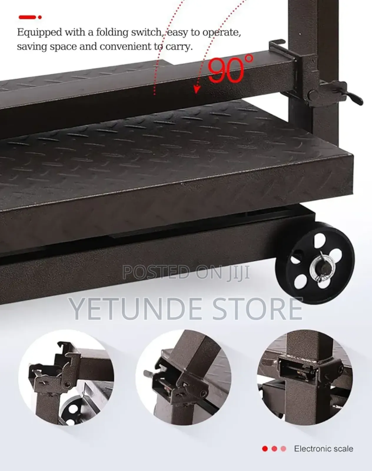 Large Platform Scale With Wheel 660 Lb Floor Weight Computing