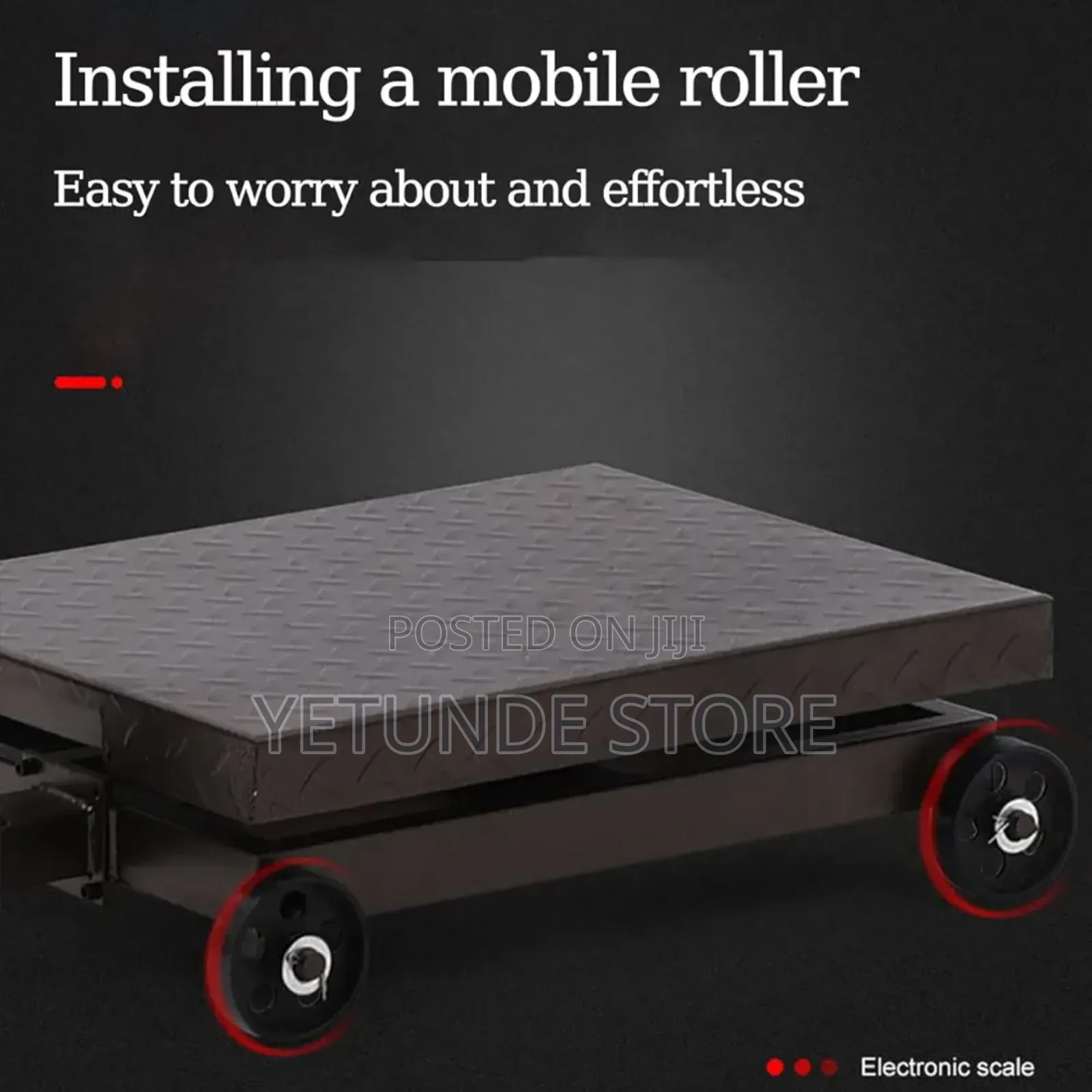 Large Platform Scale With Wheel 660 Lb Floor Weight Computing