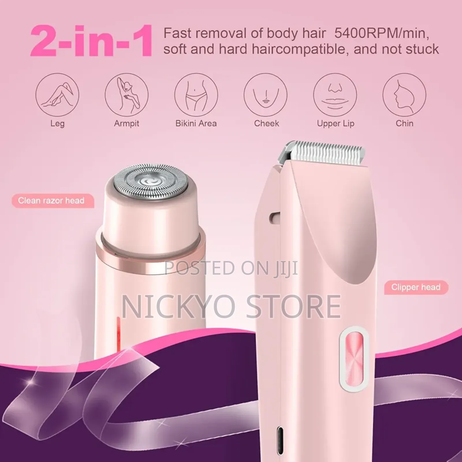 Dual-Head Electric Shaver – Smooth, Precise, and Stylish