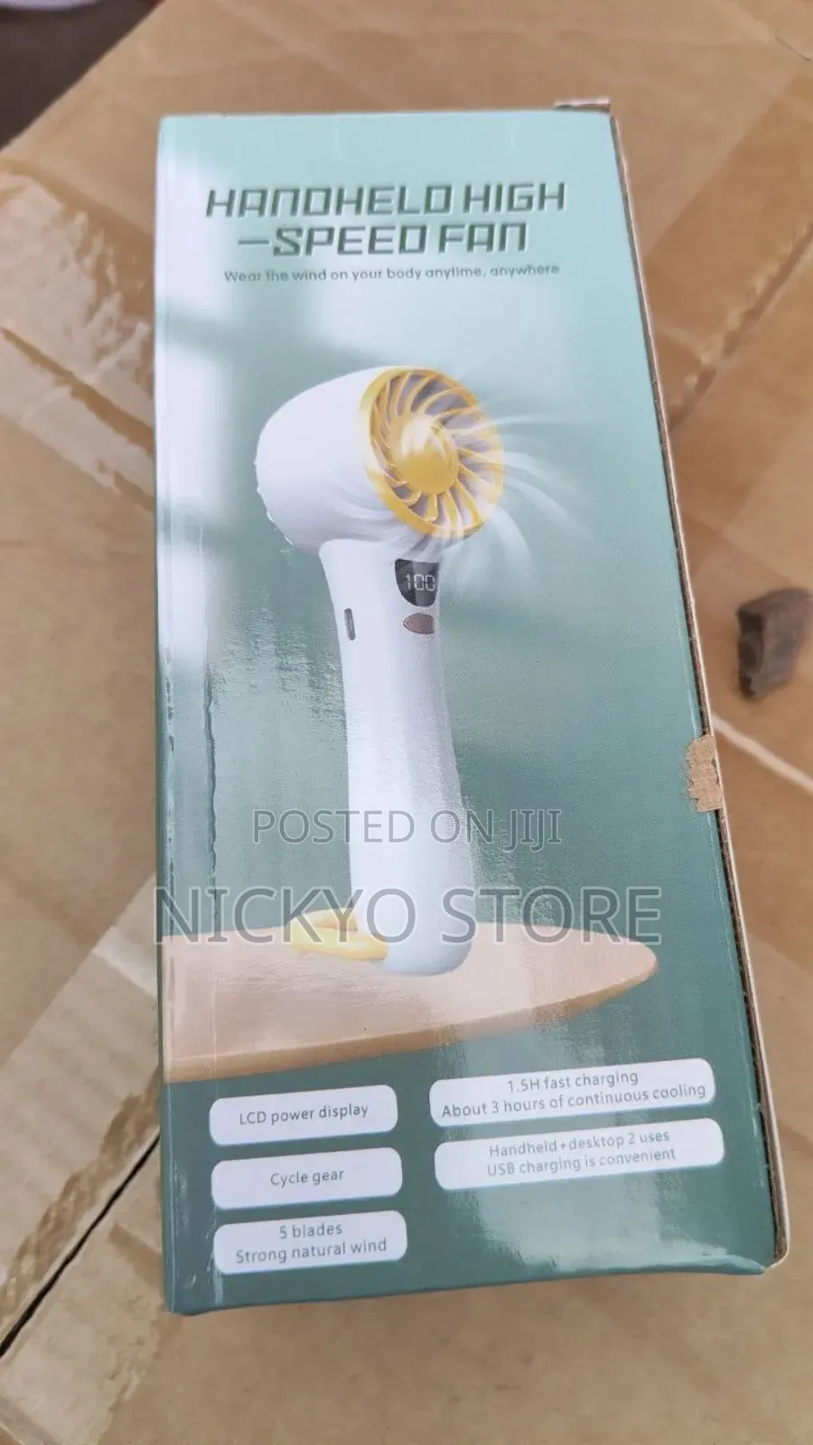 Handheld High-Speed Fan – Portable Cooling Anywhere