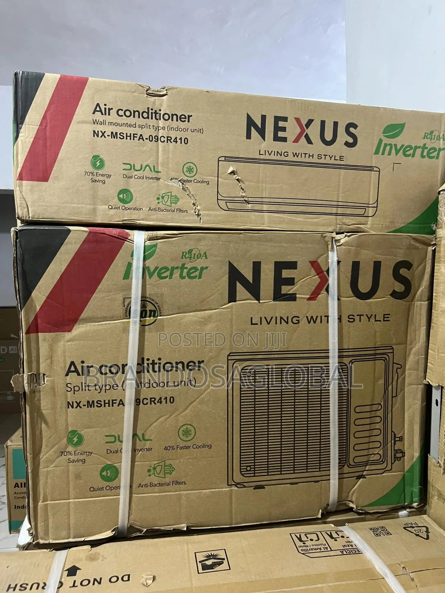 Nexus 1hp Inverter + Installation Kit Nx-Mshfa-09cr410 White