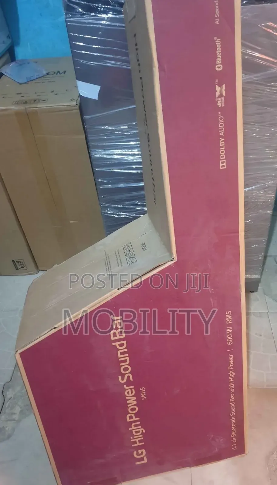 Lg 600watt Soundbar, Model Snh5 Powerful Bass