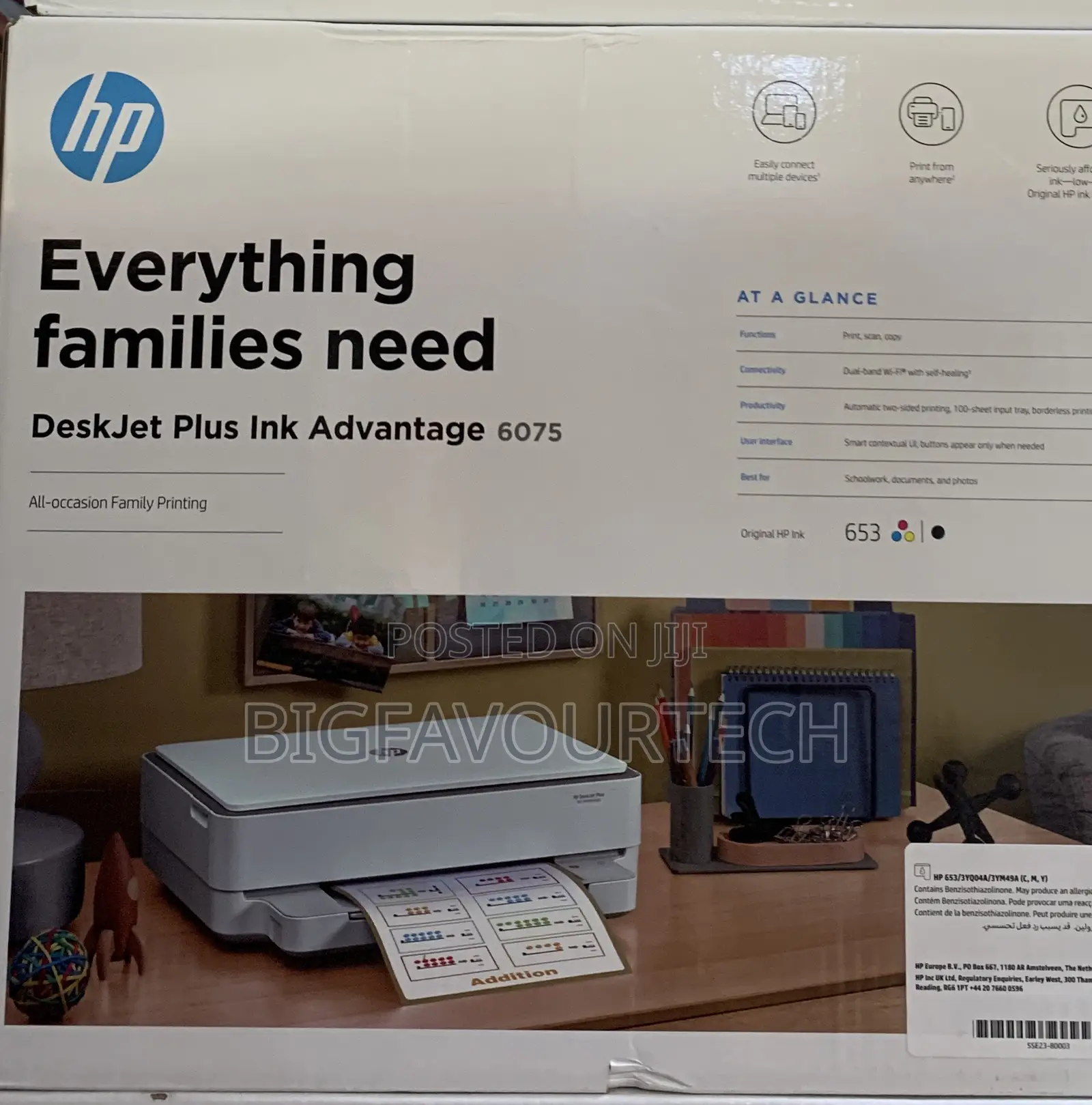 Hp Deskjet Plus Ink Advantage 6075 All-in-one Printer