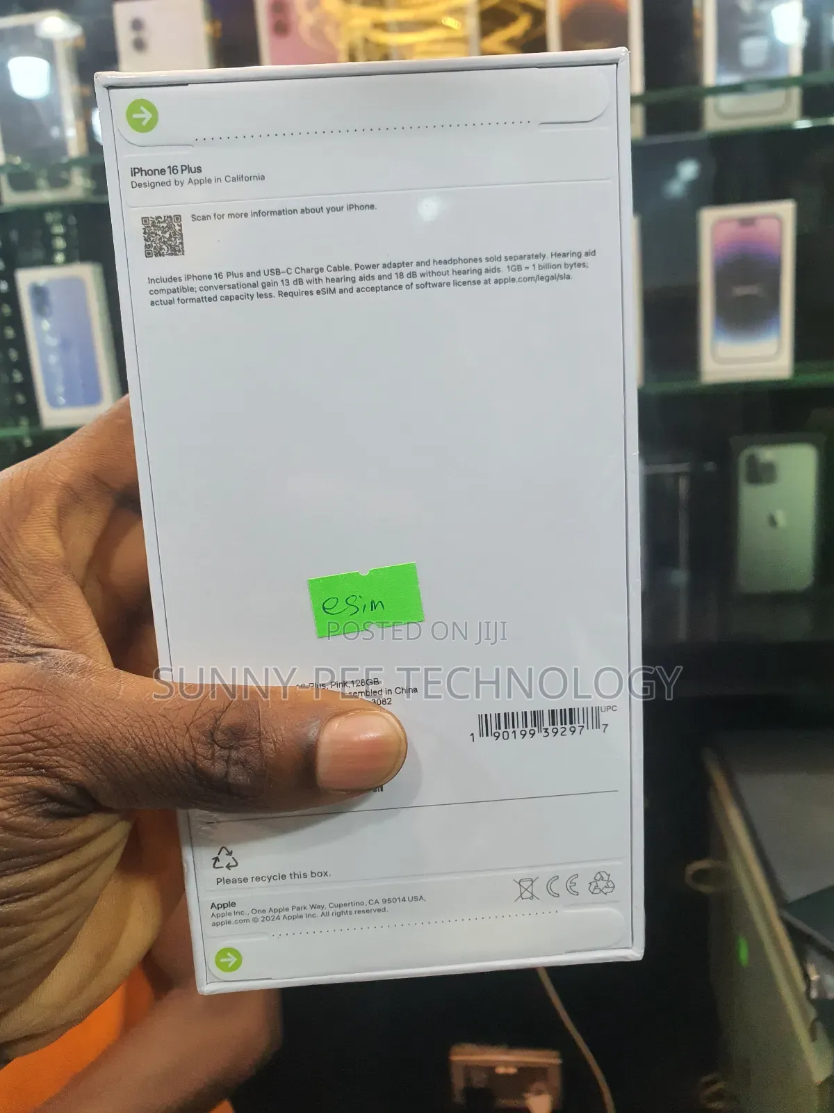 New Apple iPhone 16 Plus 128 GB Pink