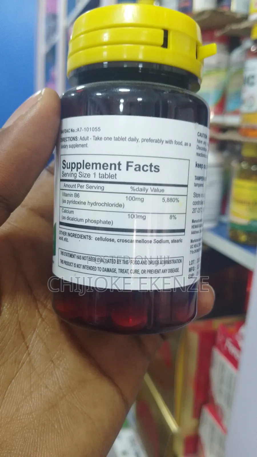 Health Path Vitamin B6 100mg X 100 Tablets