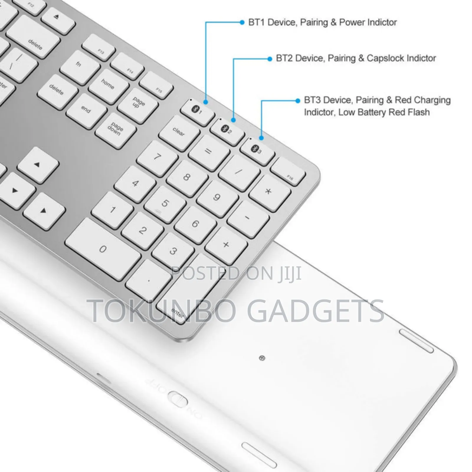 Omoton Kb515 3 In 1 Rechargeable Bluetooth Keyboard For Mac