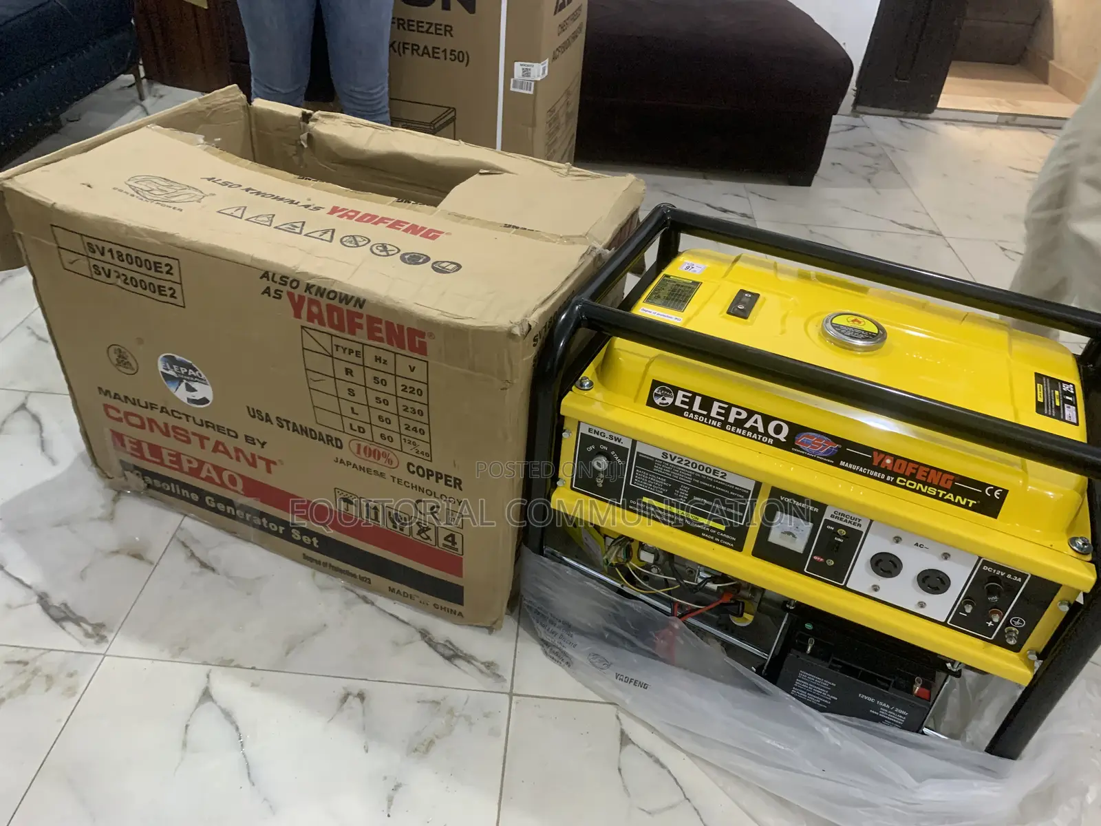 Elepaq Sv22000e2 11kva Generator – Long Runtime, Low Fuel Use