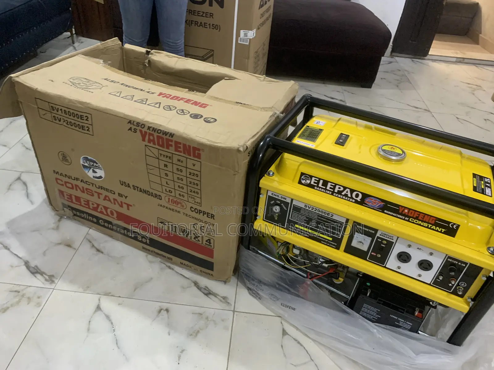 Elepaq Sv22000e2 11kva Generator – Long Runtime, Low Fuel Use