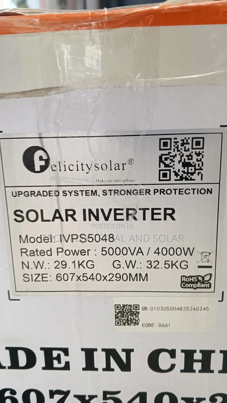 Felicity 5kva Hybrid Inverter