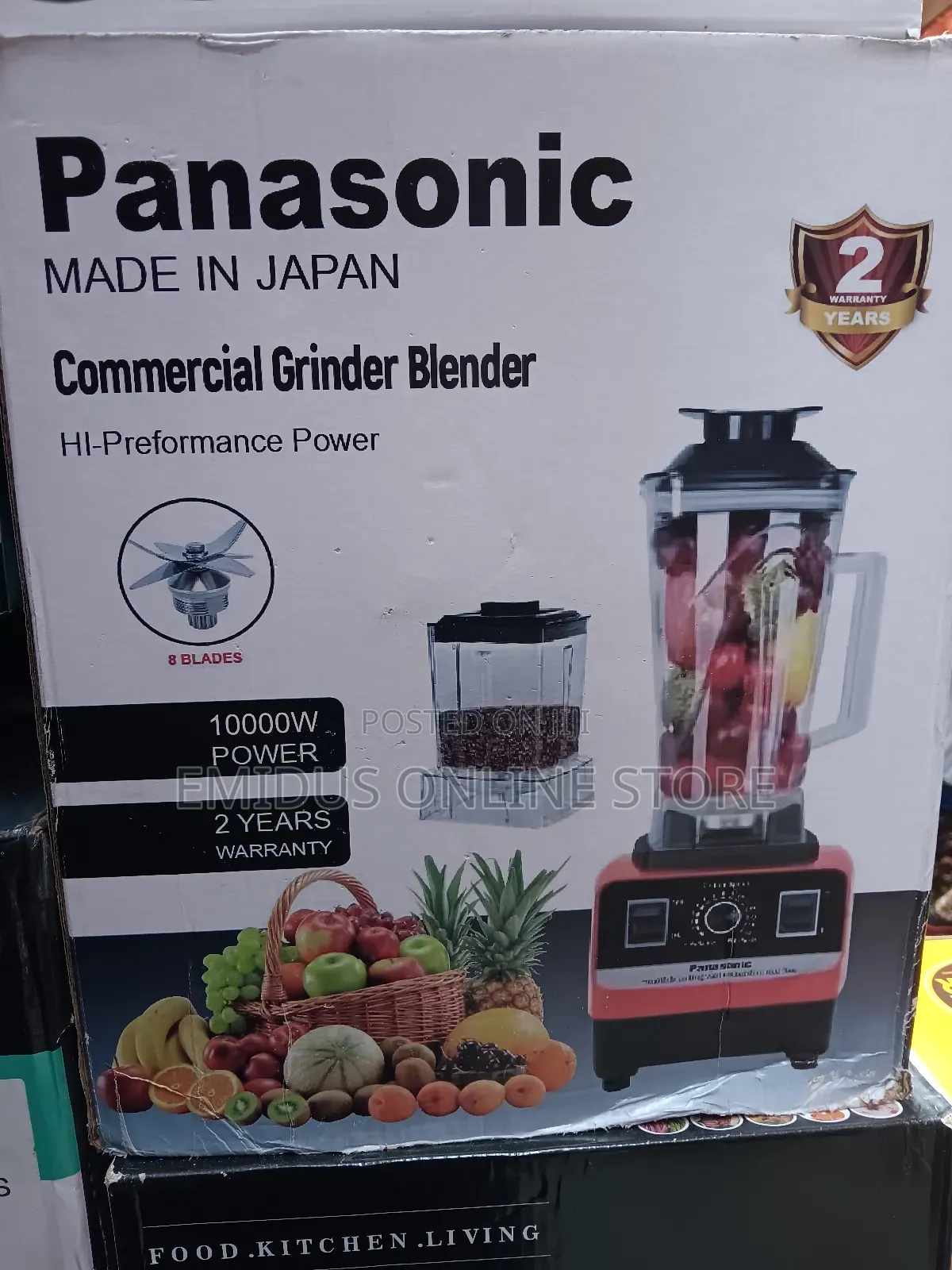Panasonic Commercial Blender 10000watts Double Cup