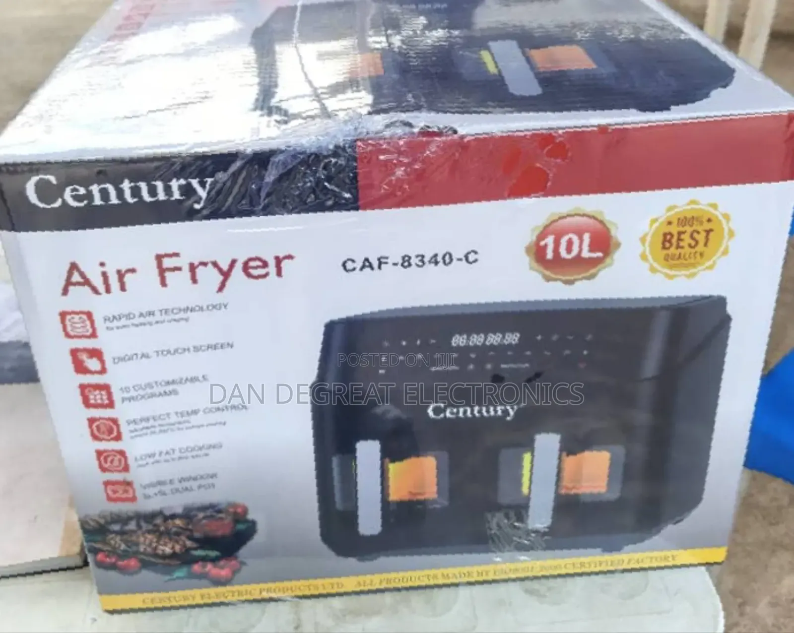 Century 10 Litters Double Tray Air Fryer