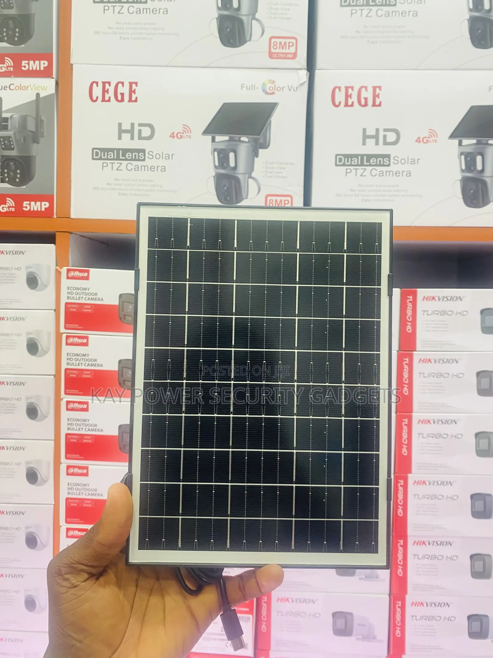 4g V380 Triple Lens Solar Camera