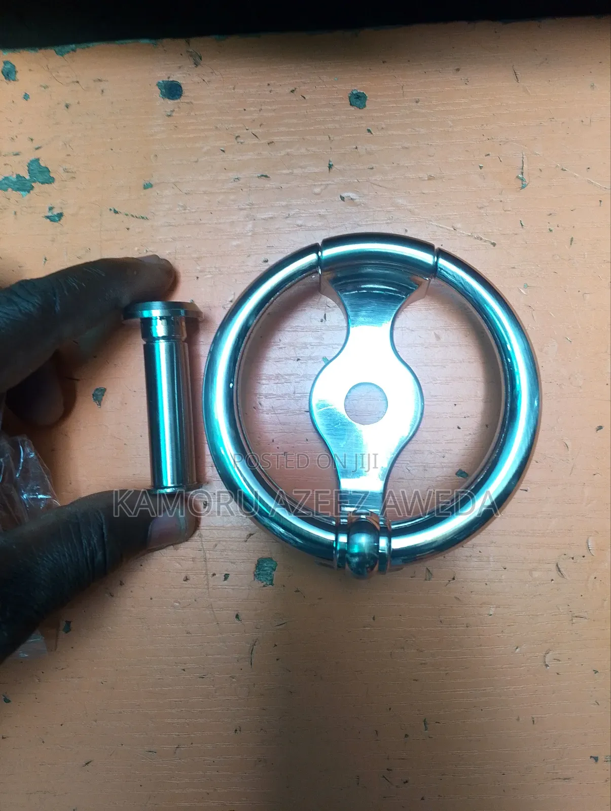 Door Knocker With Door Viewer Black