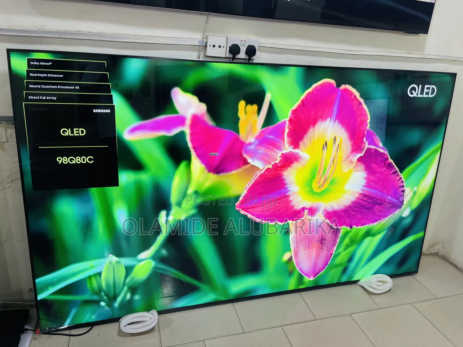 Samsung Qled 98” Q80c Quantum Dot Processor Frameless Smart Tv 2023