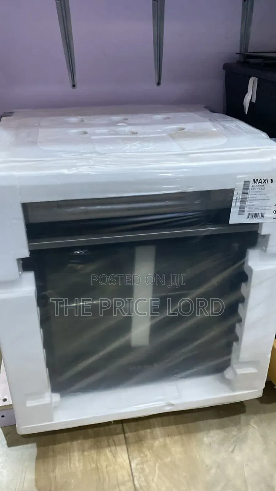 Maxi Electric Built-in Oven 60cm (Qbp7ssm) Black Inox