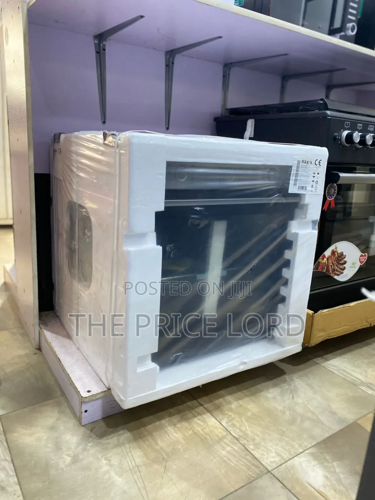 Maxi Electric Built-in Oven 60cm (Qbp7ssm) Black Inox
