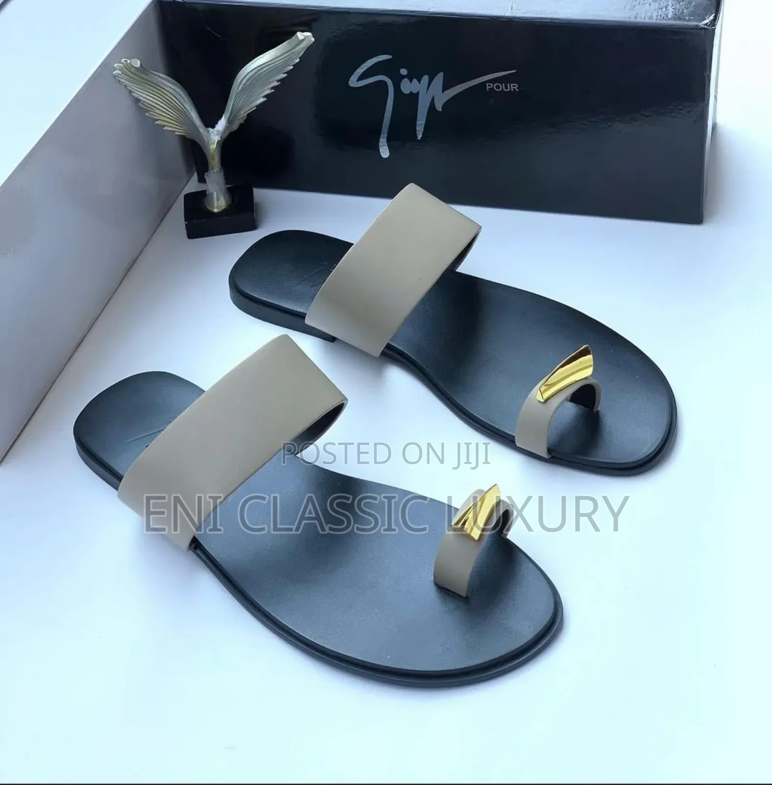 Super High Quality Luxury Men's Slippers Prada Well Branded Package