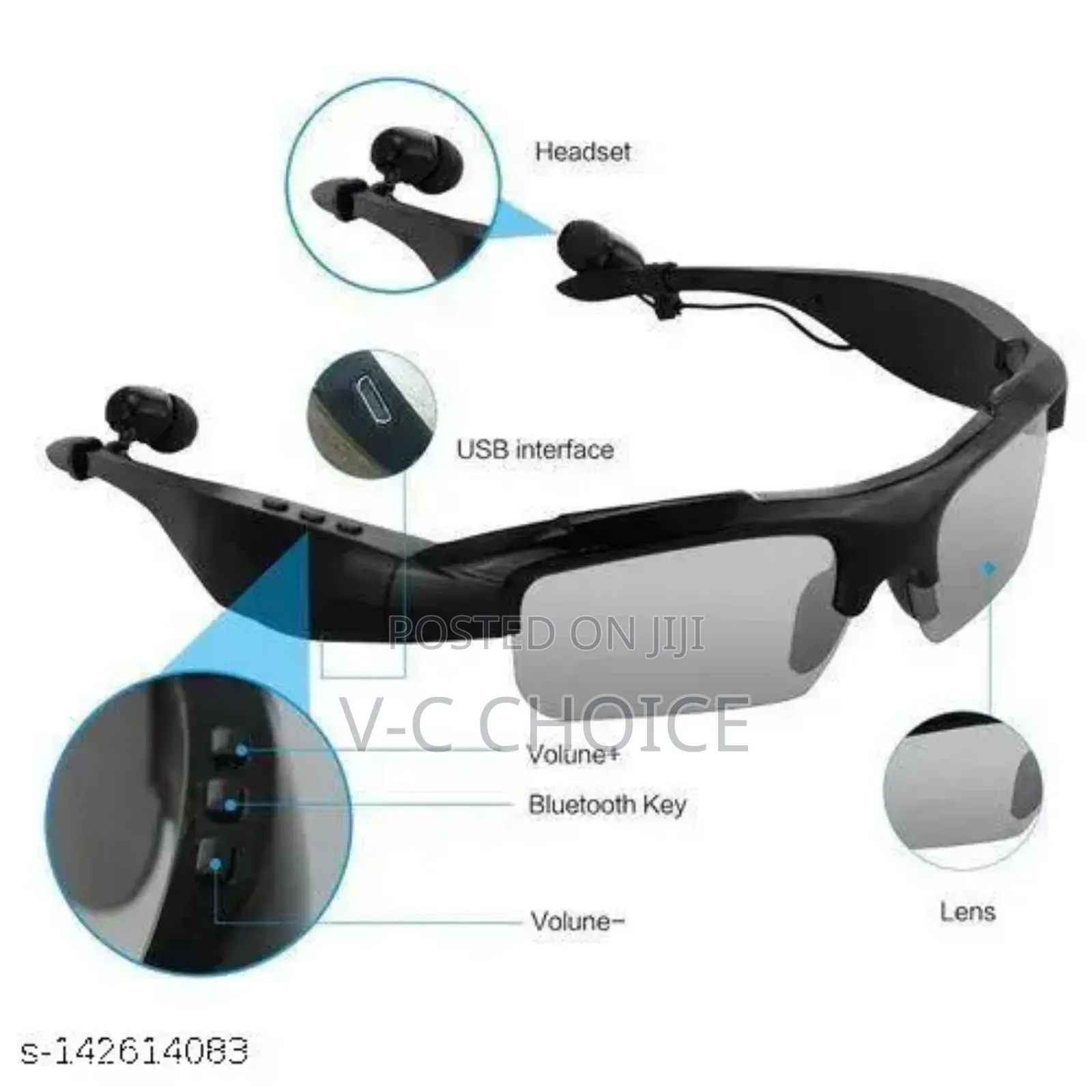 Bluetooth 5.0 Smart Glasses Music Player Sport Driving Glasses