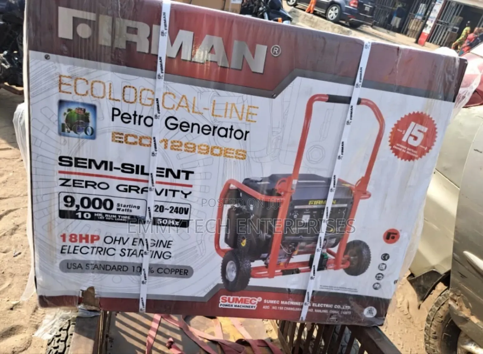 ☆¤Best Firman Petrol Generator Model Eco12990e2 100% Copper Coil