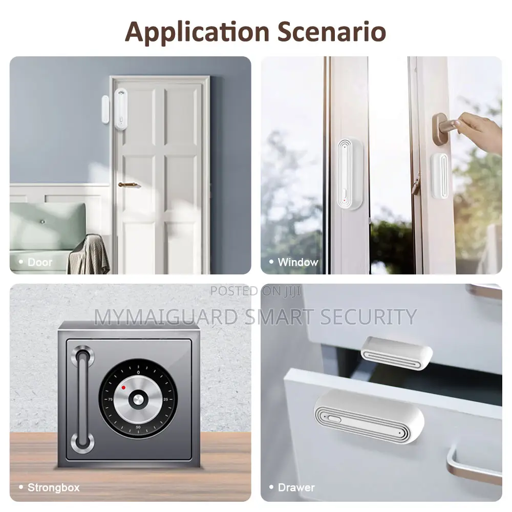Smart Wifi Door Window Sensor With Alarm Sound