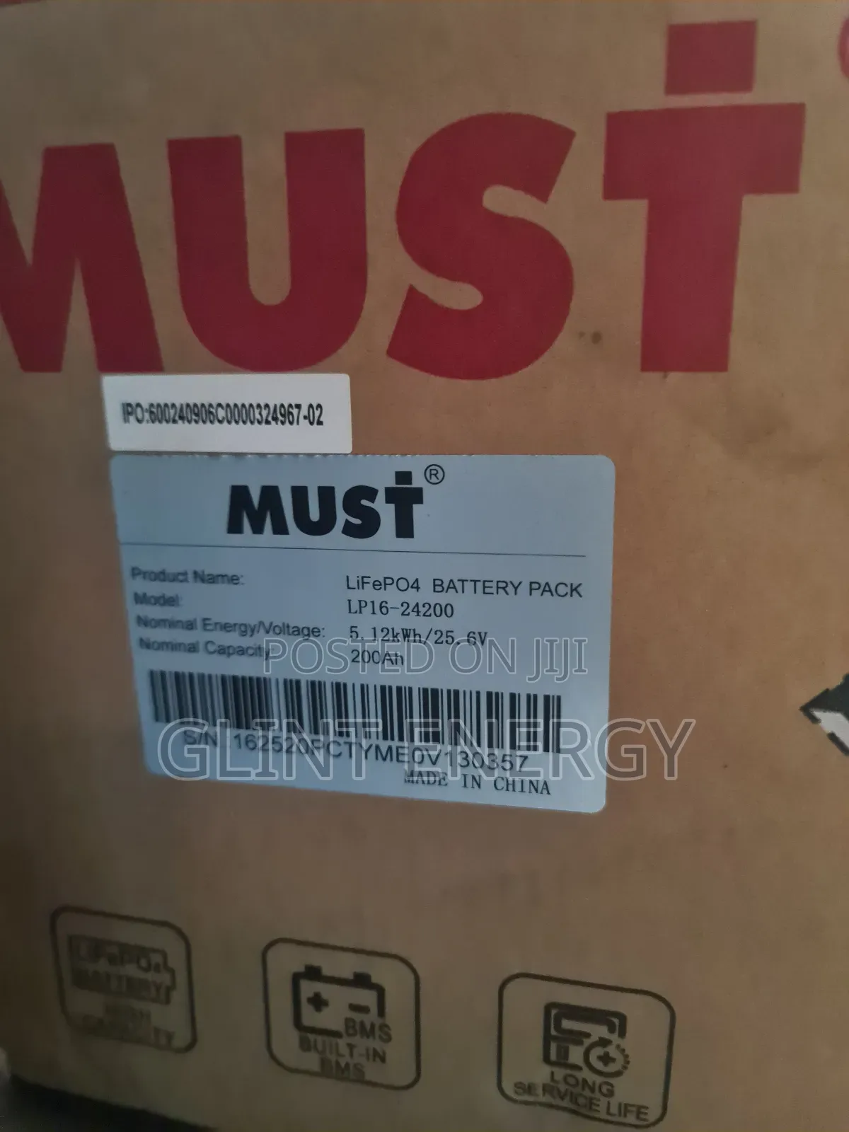 5kwh 24v Must Lithium Battery