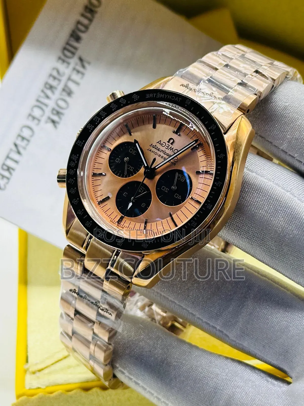 Original Omega Gold Stainless Steel, Chronograph Quartz Watch