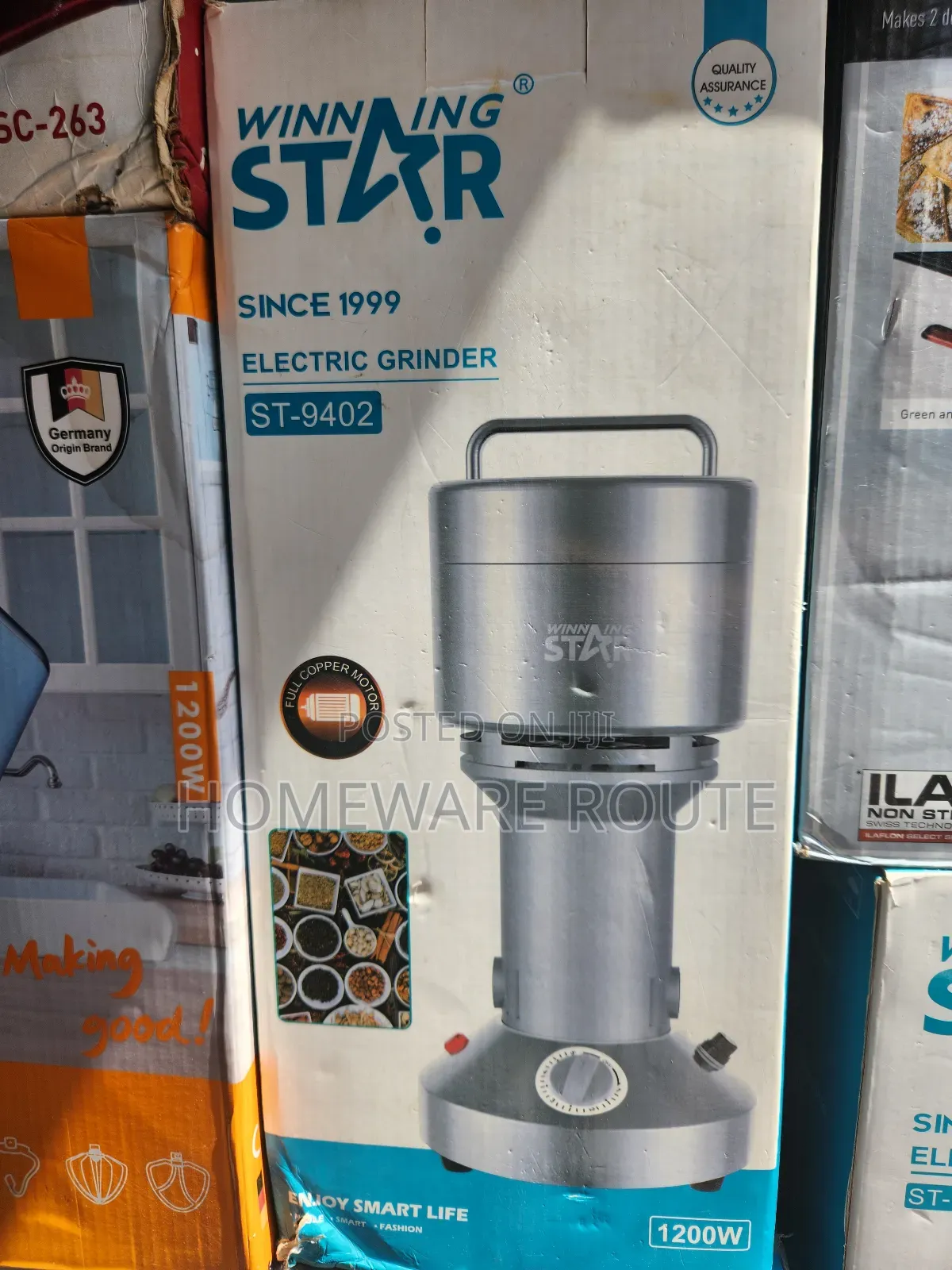 Winning Star Industrial Electric Spice Grinder 1200w