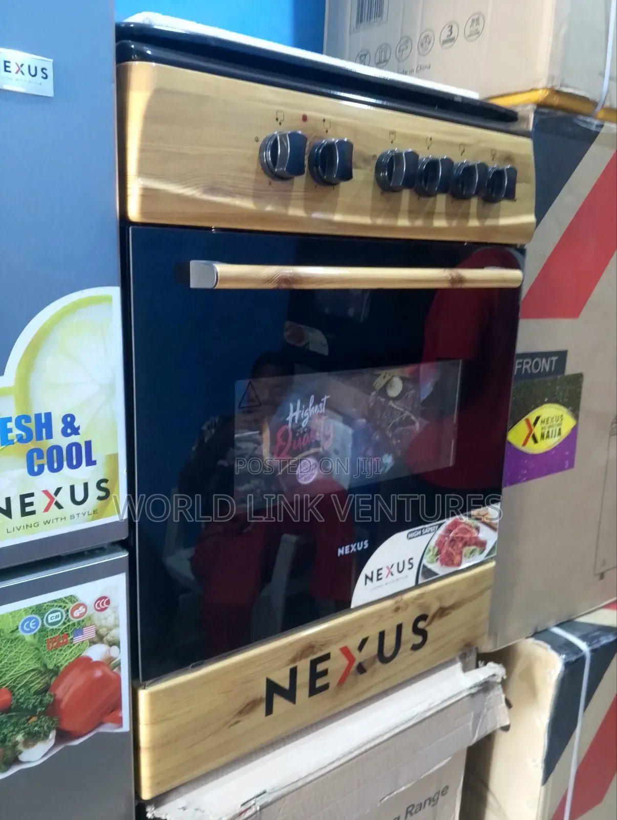 Nexus Gas Cooker 50+50 Treated Wood Body.
