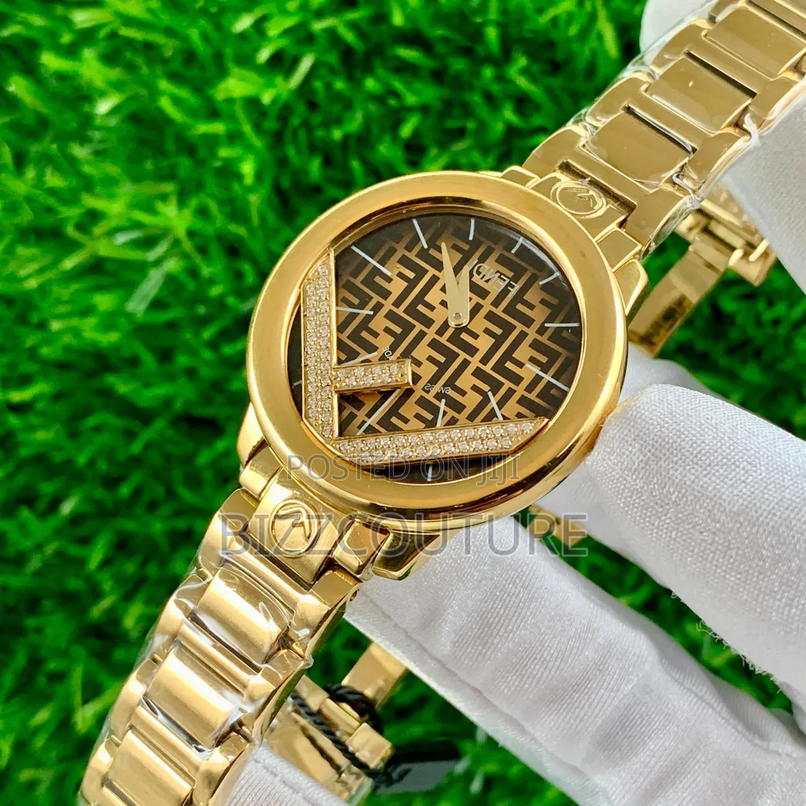 Original Gold Fendi Gold Stainless Steel, Women's Watch
