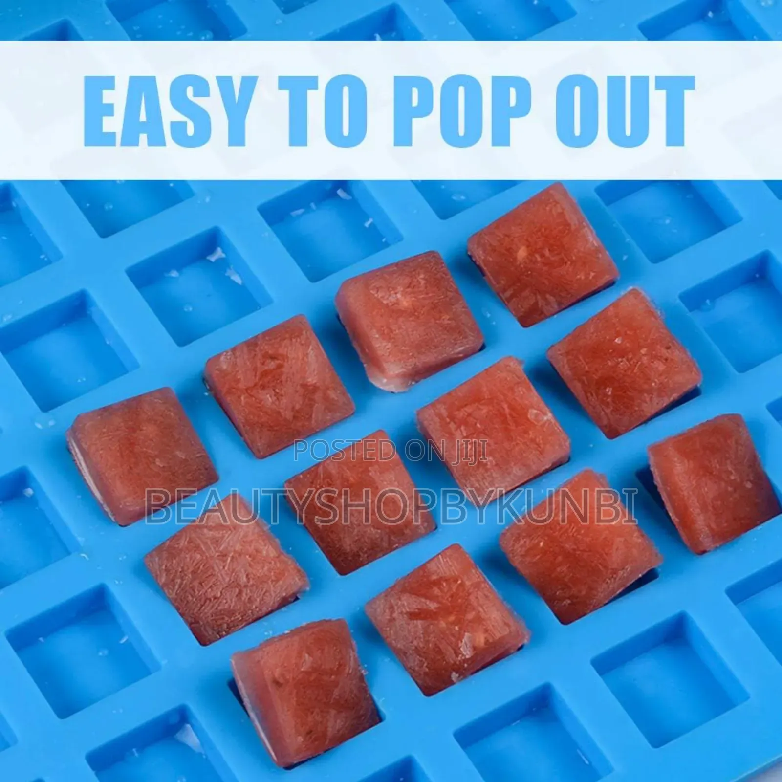 126 Holes Mini Square Silicone Mold for Gummies and Chocolate