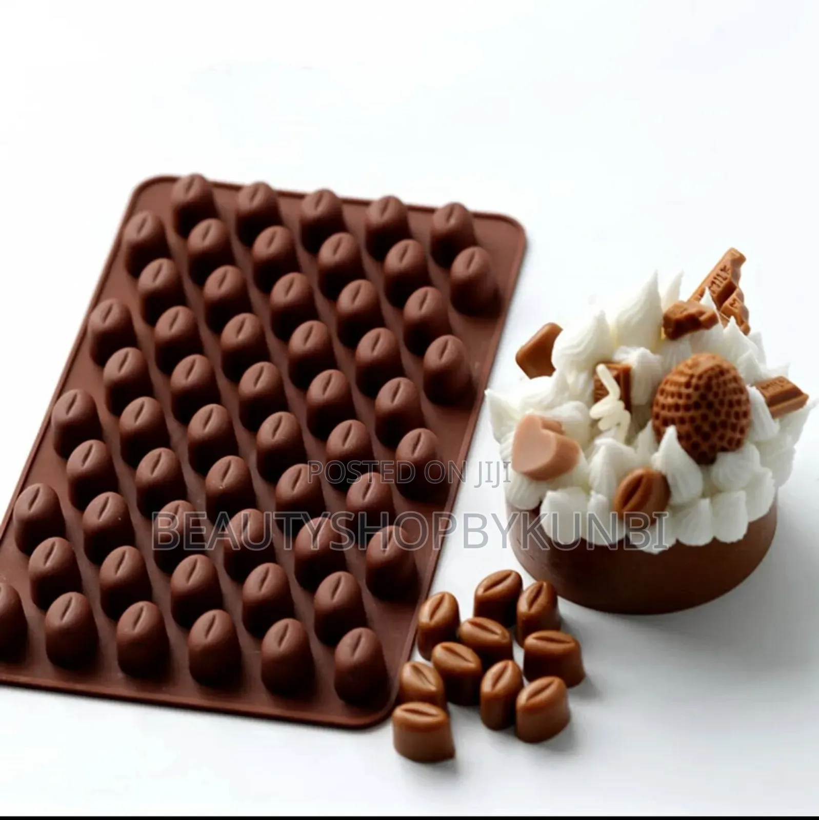 Mini Coffee Beans Shaped Silicone Mold For Candy, Gummies Chocolates