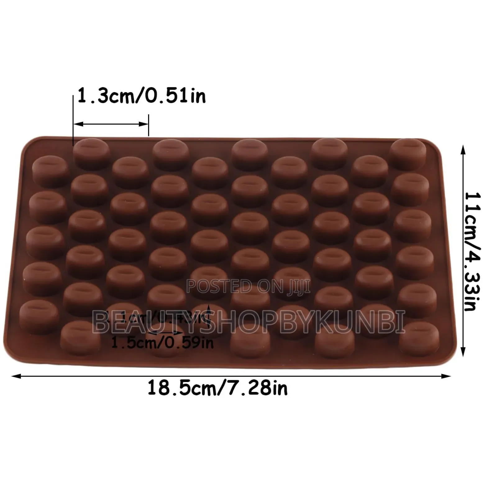 Mini Coffee Beans Shaped Silicone Mold For Candy, Gummies Chocolates