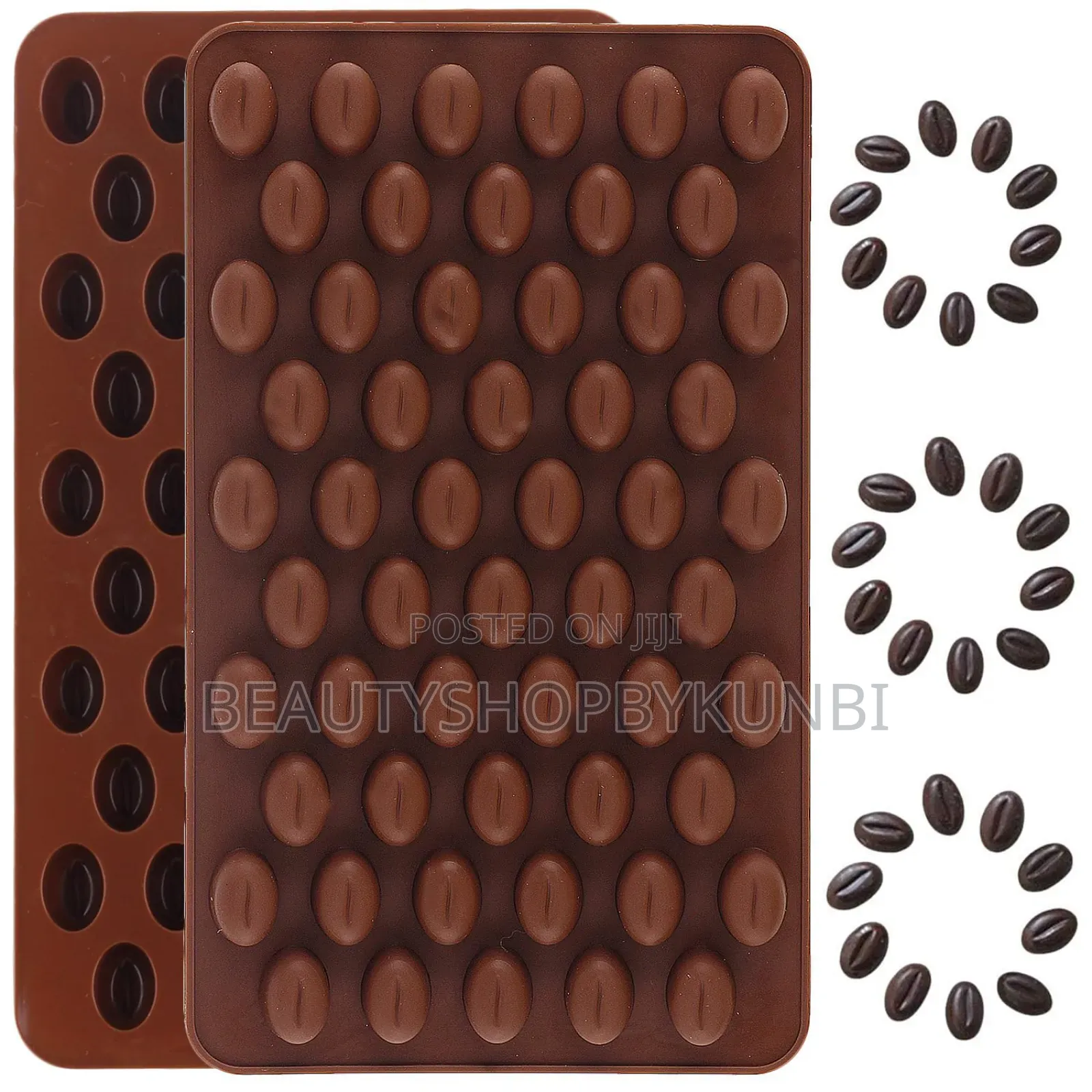 Mini Coffee Beans Shaped Silicone Mold For Candy, Gummies Chocolates