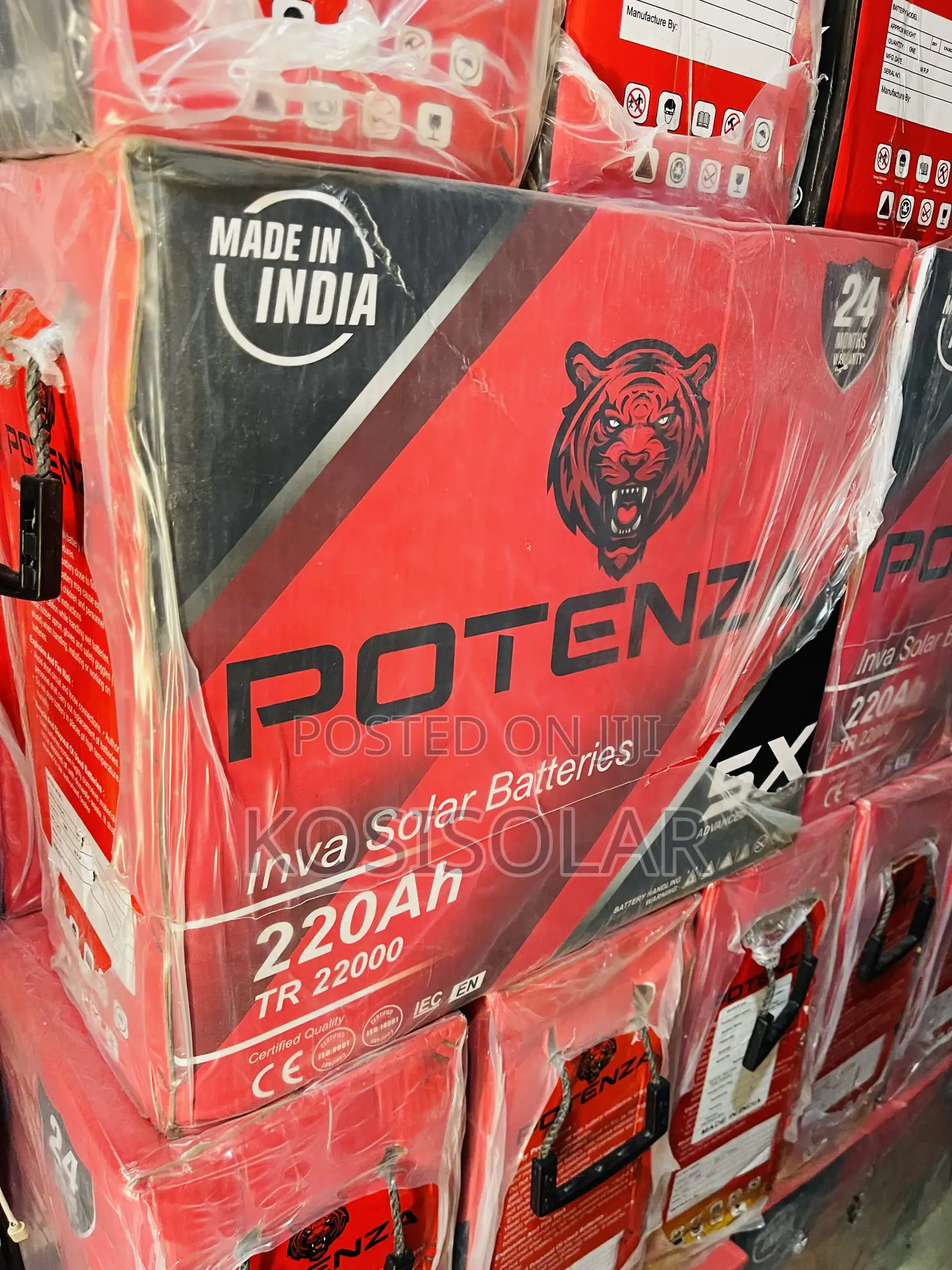 220ah 12v Protenza Solar Tubular Battery