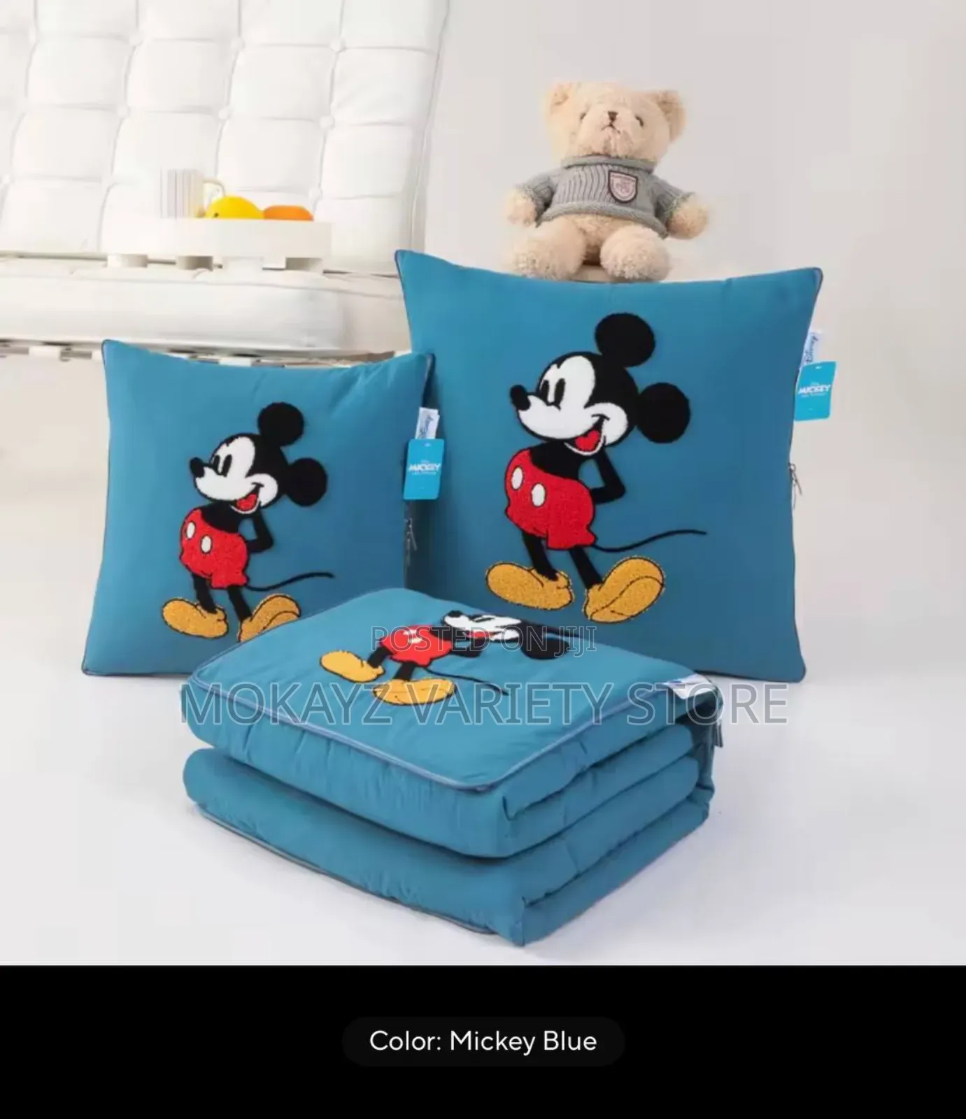 1pc Multipurpose Car/Home Soothing Character Pillow/Duvet