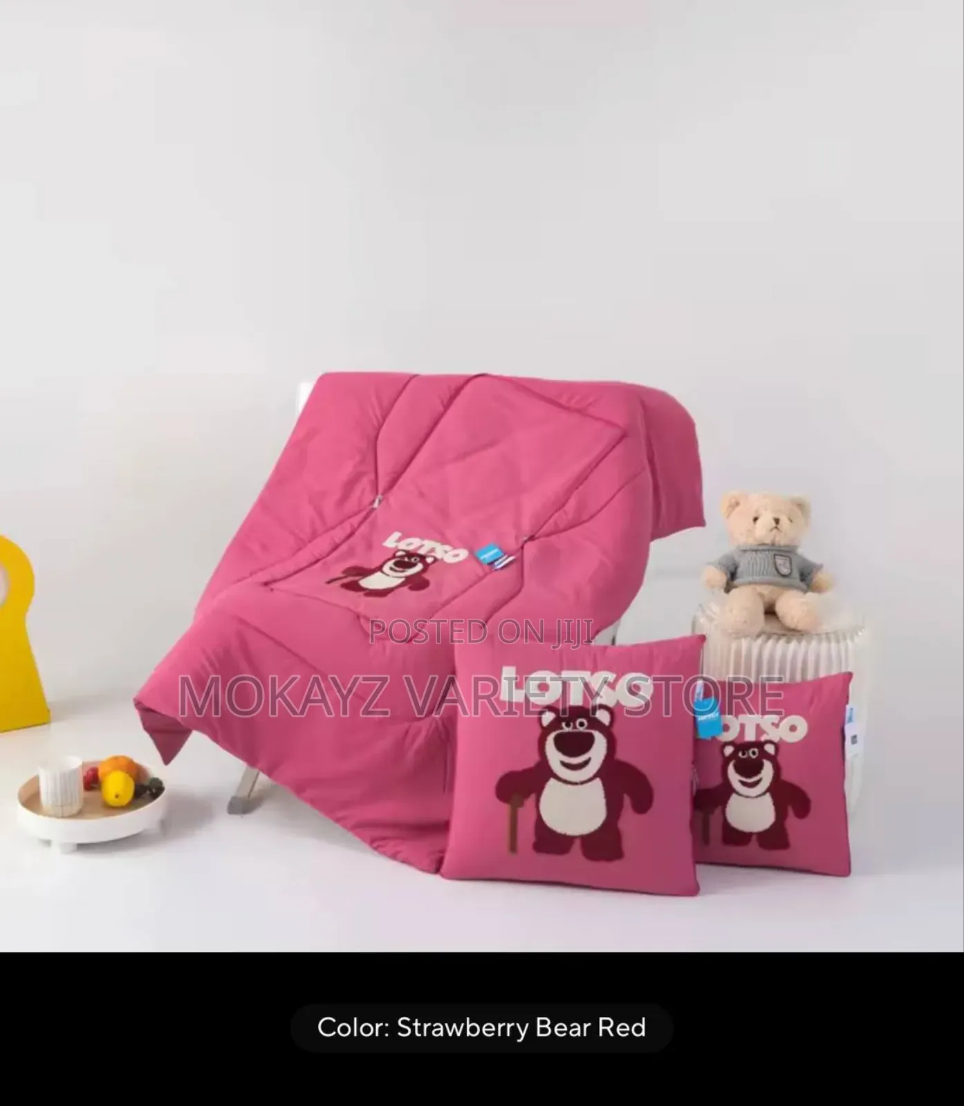 1pc Multipurpose Car/Home Soothing Character Pillow/Duvet