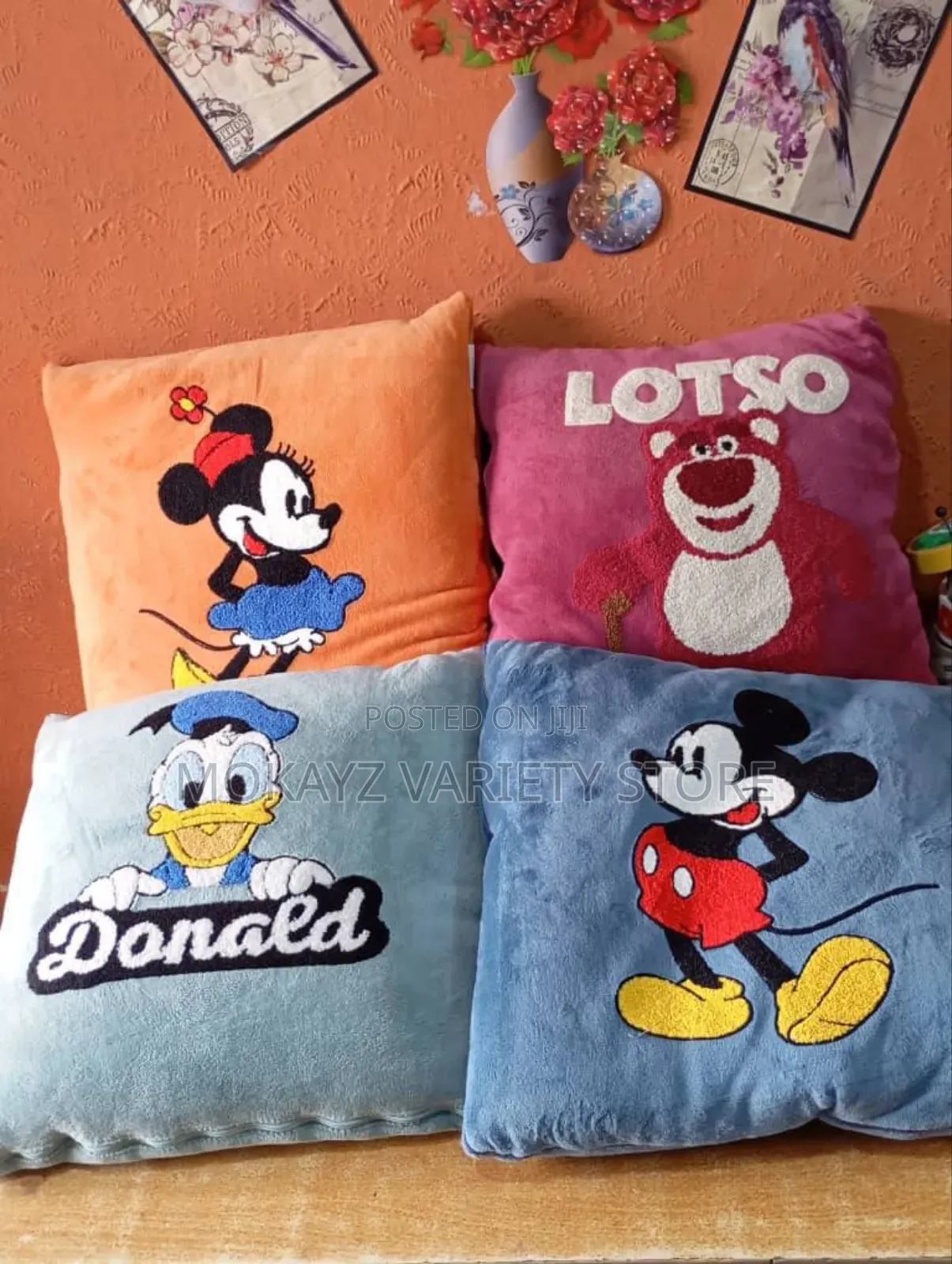 1pc Multipurpose Car/Home Soothing Character Pillow/Duvet