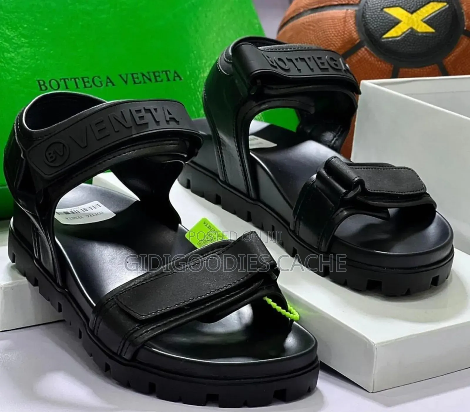 Bottega Luxury Velcro Sandals