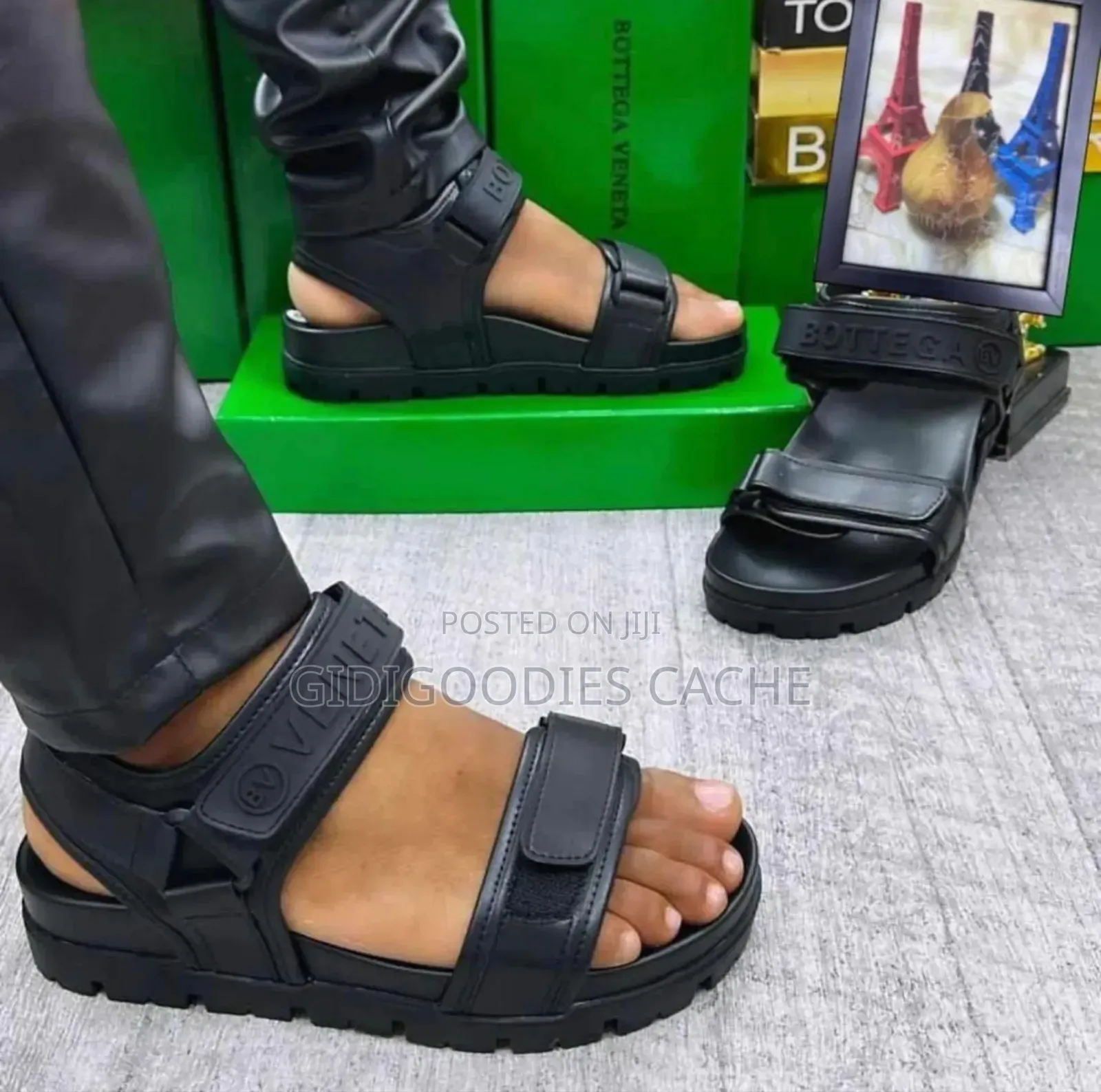 Bottega Luxury Velcro Sandals