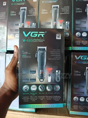 VGR v-683 Barber Rechargeable Hair Clipper Professional