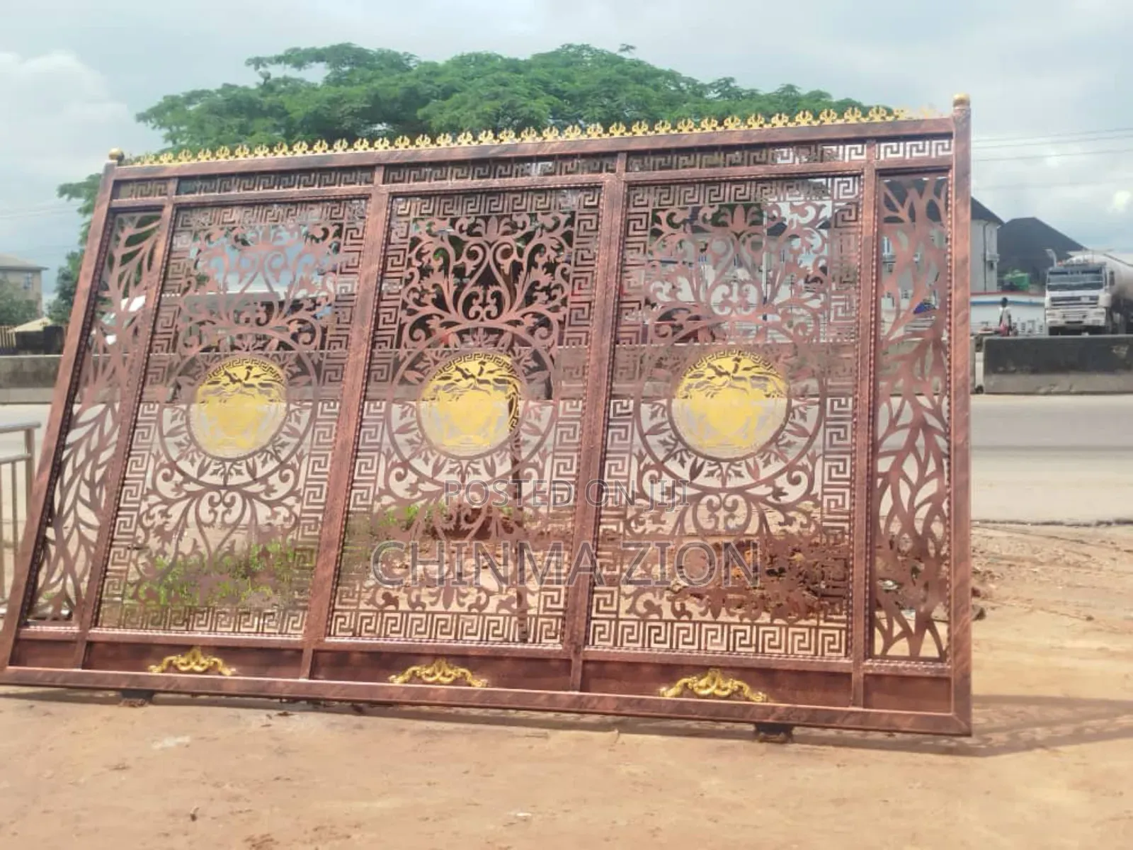 Wrought Iron Laser Pan Gate