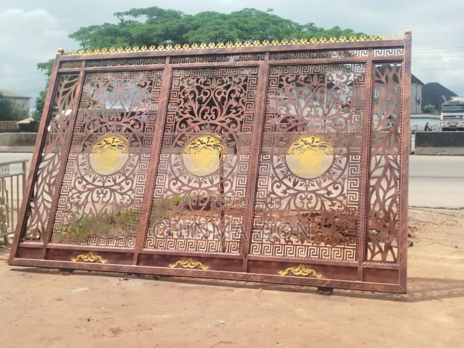 Wrought Iron Laser Pan Gate