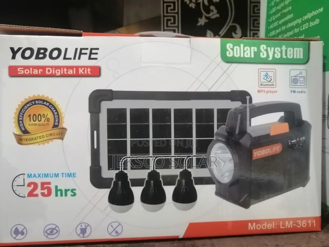 Yobo Life Solar Kit System For Charging And Lighting 25hrs