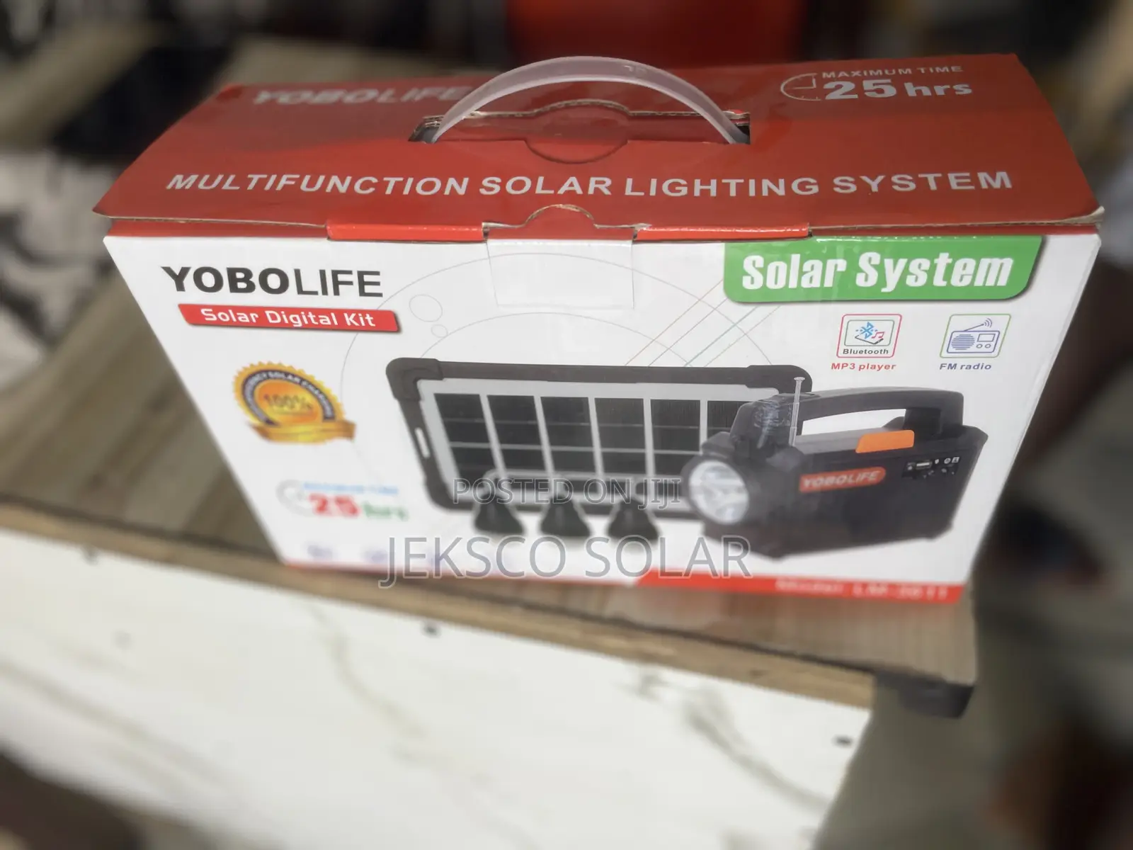 Yobo Life Solar Kit System For Charging And Lighting 25hrs
