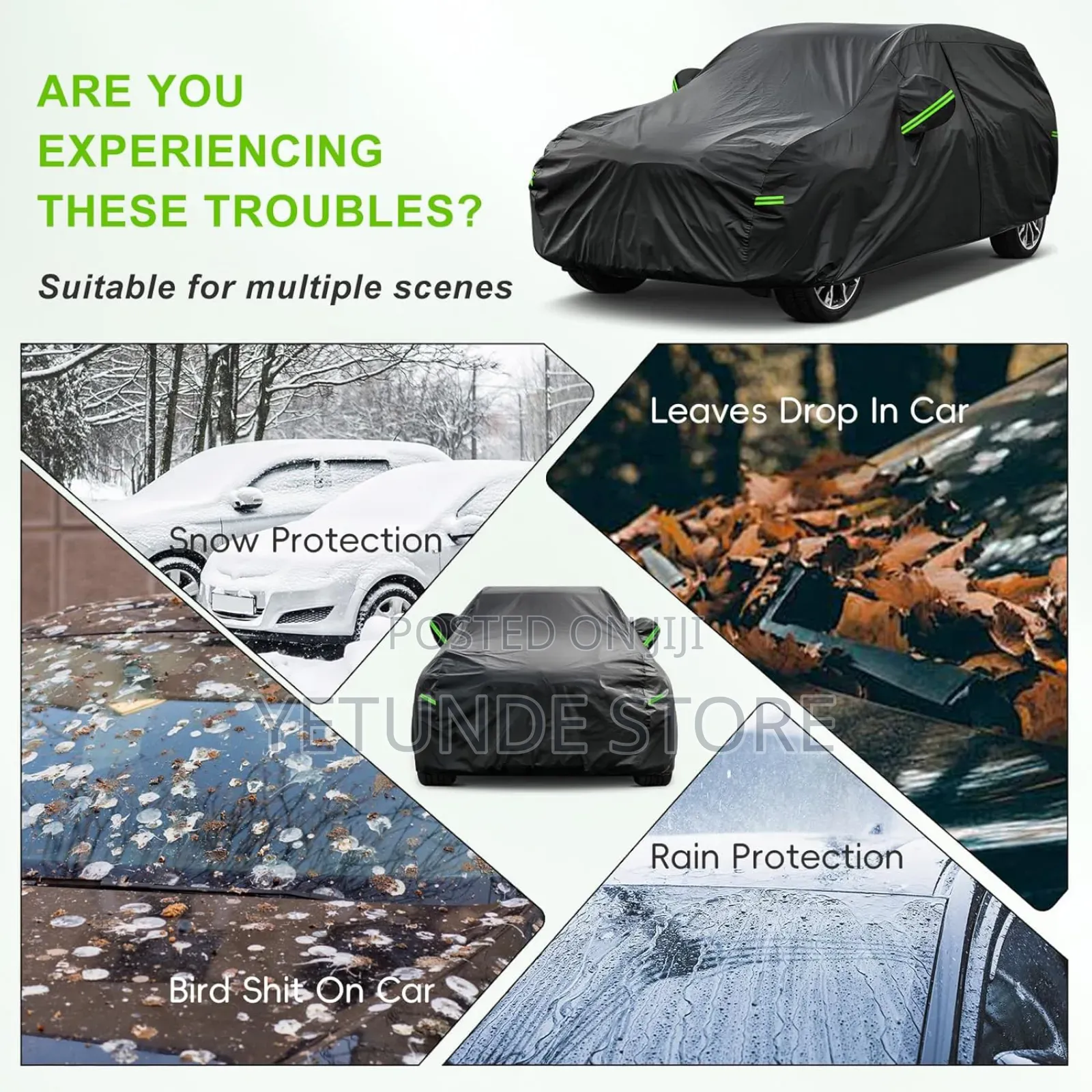 6-Layer Waterproof Car Cover | All-Weather Protection for Sedans