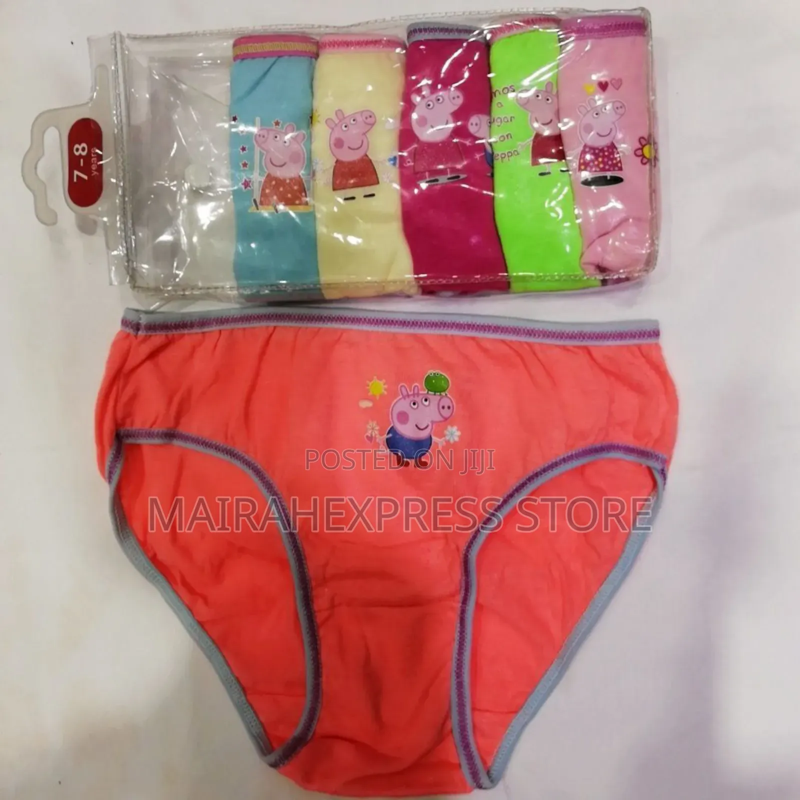 6in1 Girls Character Pant Set. 100% Pure Cotton. (1lv22n1)