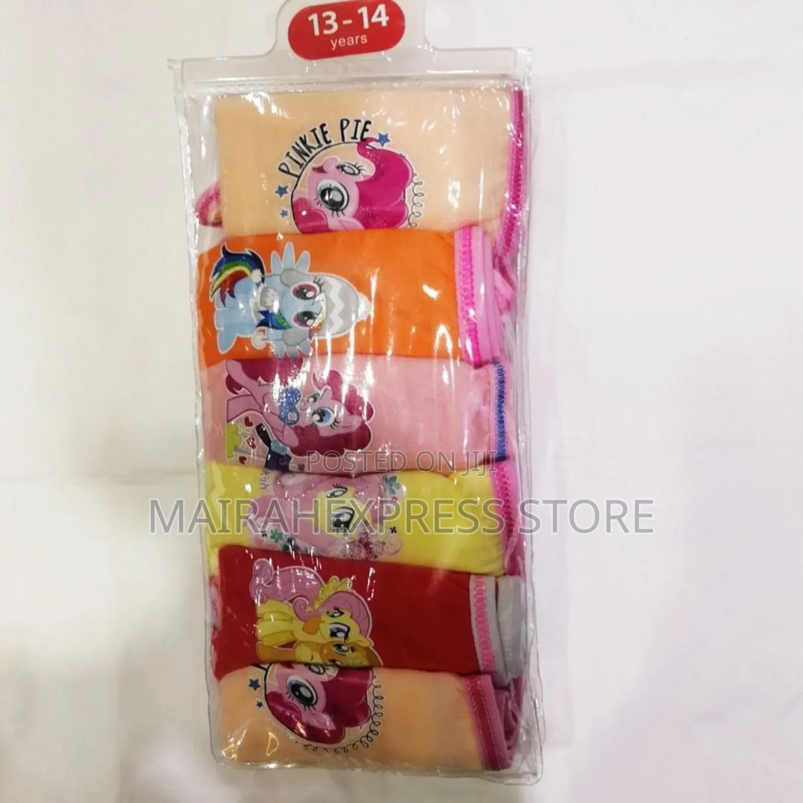 6in1 Girls Character Pant Set. 100% Pure Cotton. (1lv22n1)